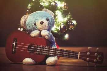 Teddybär mit Instrument